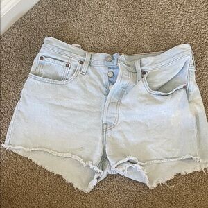 Levi's 501 Light Blue Jean Shorts
